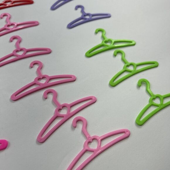 Barbie Doll Clothes Hangers Lot of 40 Color Variety Styles Fashion Clothing - Picture 5 of 6
